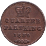1839 QUARTER FARTHING ( EF )