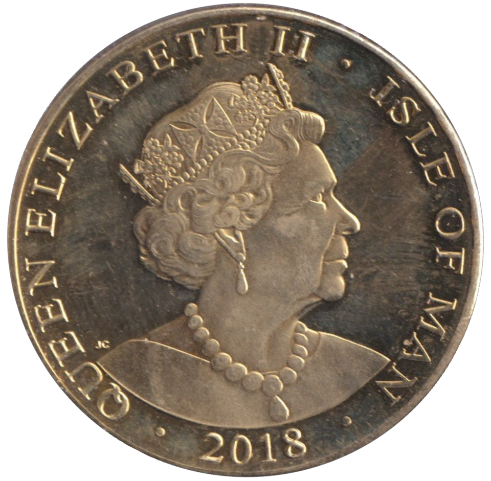 2018 110 YEARS 5 POUND ISLE OF MAN