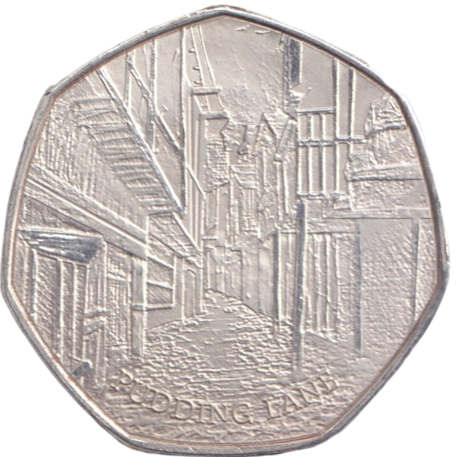 2016 THE GREAT FIRE OF LONDON 50P SHAPED COIN