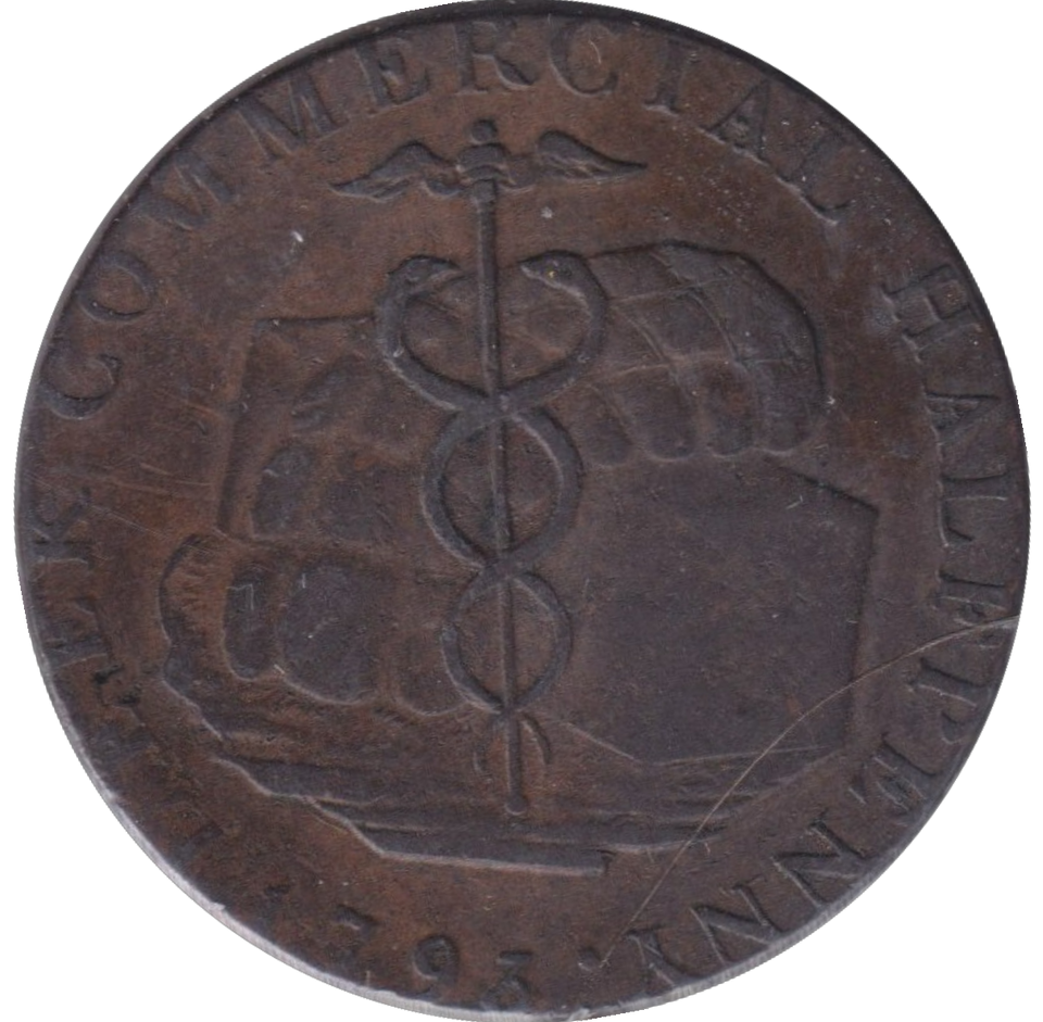 1794 HALF PENNY TOKEN LEEK