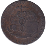1794 HALF PENNY TOKEN LEEK