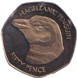 2018 MAGELLANIC PENGUIN 50P FALKLAND ISLANDS