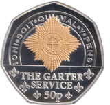 2024 SILVER PROOF THE GARTER SERVICE 50P