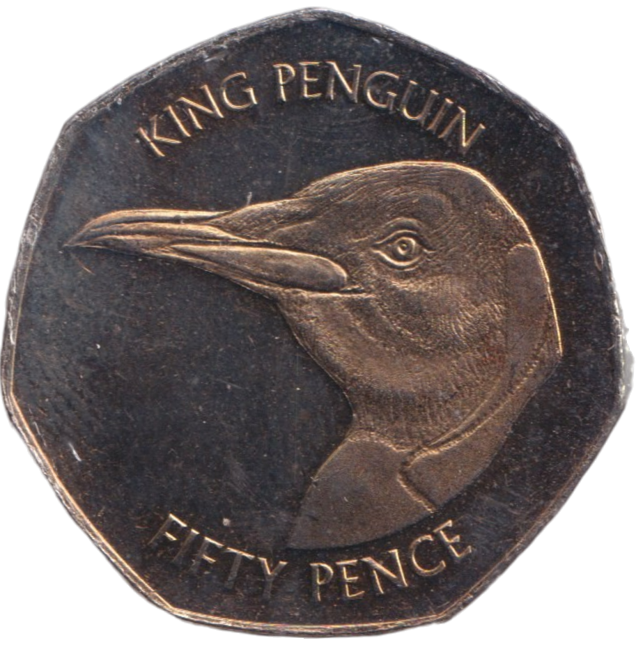 2018 KING PENGUIN 50P FALKLAND ISLANDS
