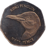 2018 KING PENGUIN 50P FALKLAND ISLANDS