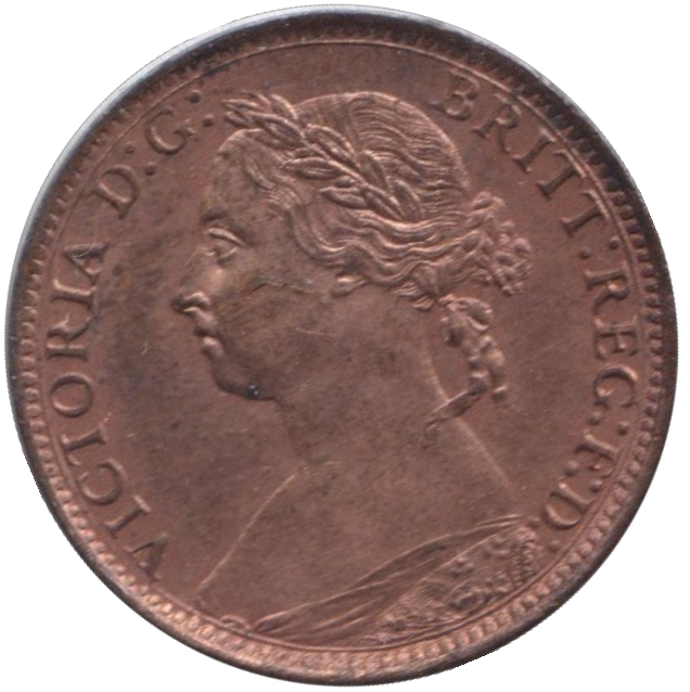 1890 FARTHING ( EF )