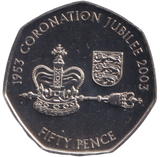 2003 CORONATION JUBILEE BAILIWICK OF JERSEY ( BU )