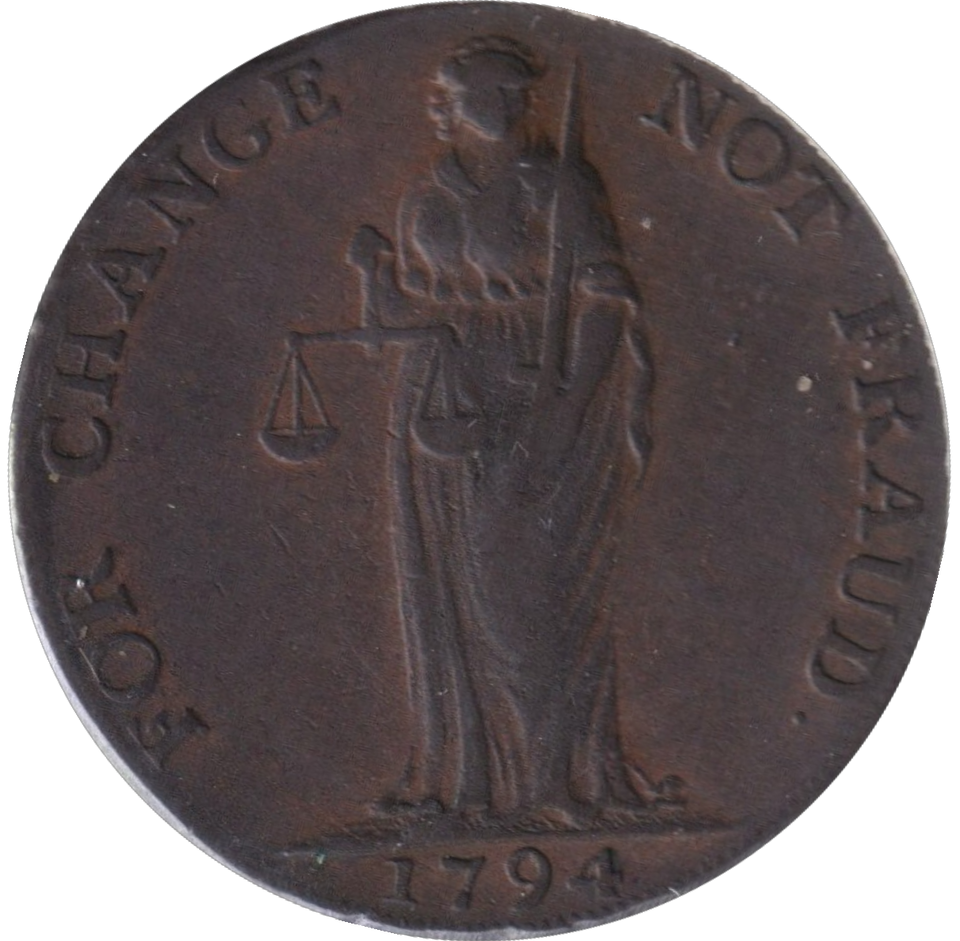 1794 HALF PENNY TOKEN BUNGAY