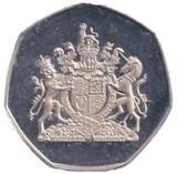 2016 GEORGE AND THE DRAGON 50P SHAPED COIN