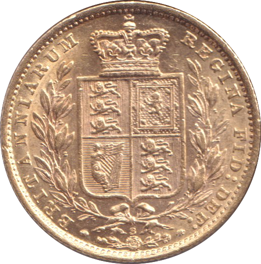 1881 GOLD SOVEREIGN ( EF )