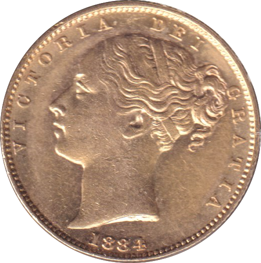 1884 GOLD SOVEREIGN ( AUNC ) MELBOURNE MINT