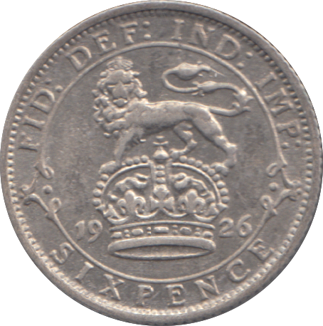 1926 SIXPENCE ( EF )