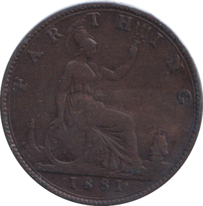 1881 FARTHING ( FINE )