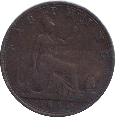 1881 FARTHING ( FINE )