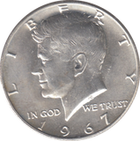 1967 SILVER USA HALF DOLLAR