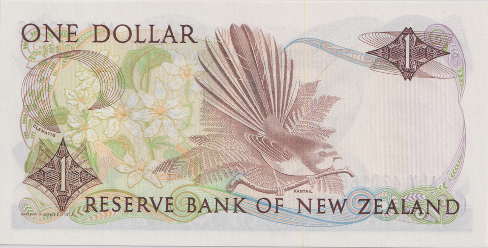 1985 ONE DOLLAR NEW ZEALAND BANKNOTE REF-1841