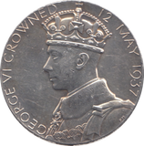 1937 SILVER COMMEMORATIVE COIN GEORGE VI CROWNED
