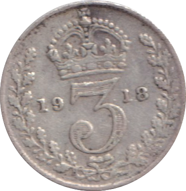 1918 THREEPENCE ( GF )