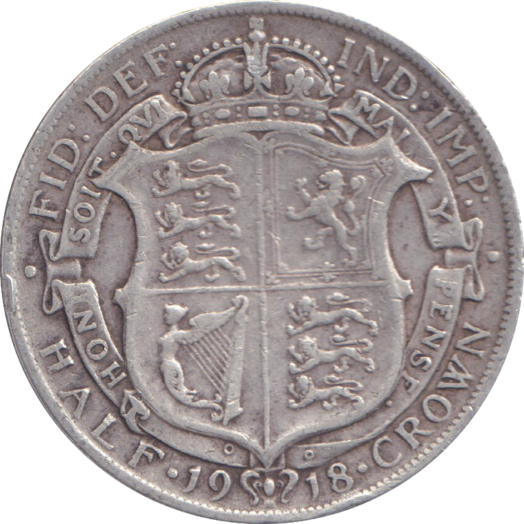 1918 HALFCROWN ( GF )