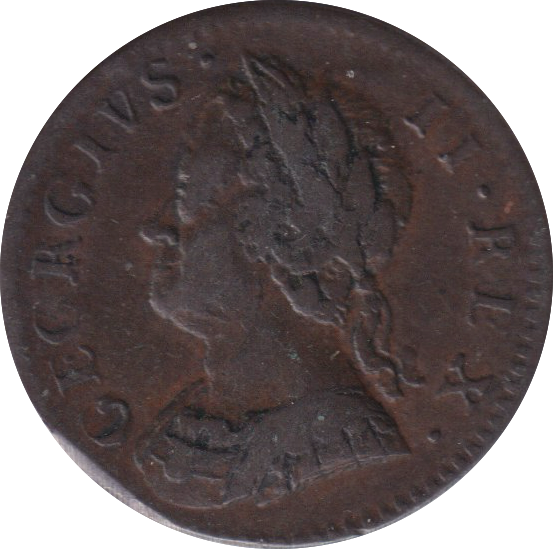 1754 FARTHING ( VF )