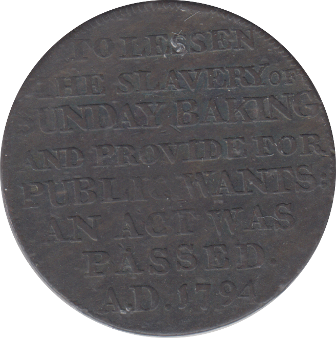 1795 MIDDLESEX HALFPENNY TOKEN