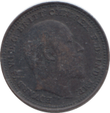 1902 ONE THIRD FARTHING ( EF )