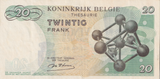 1964 BELGIUM 20 FRANCS BANKNOTE REF-1685