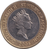 2006 TWO POUND ST HELENA COAT OF ARMS ST HELENA ASCENSION