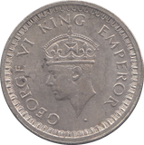 1945 SILVER INDIA HALF RUPEE