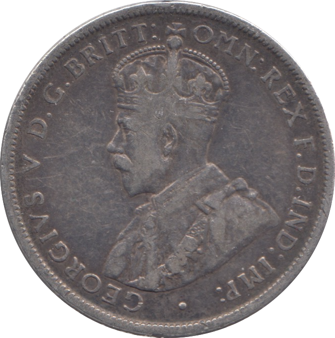 1917 SILVER AUSTRALIA FLORIN MELBOURNE MINT