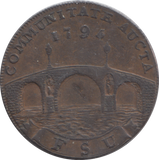 1795 BECCLES HALFPENNY TOKEN