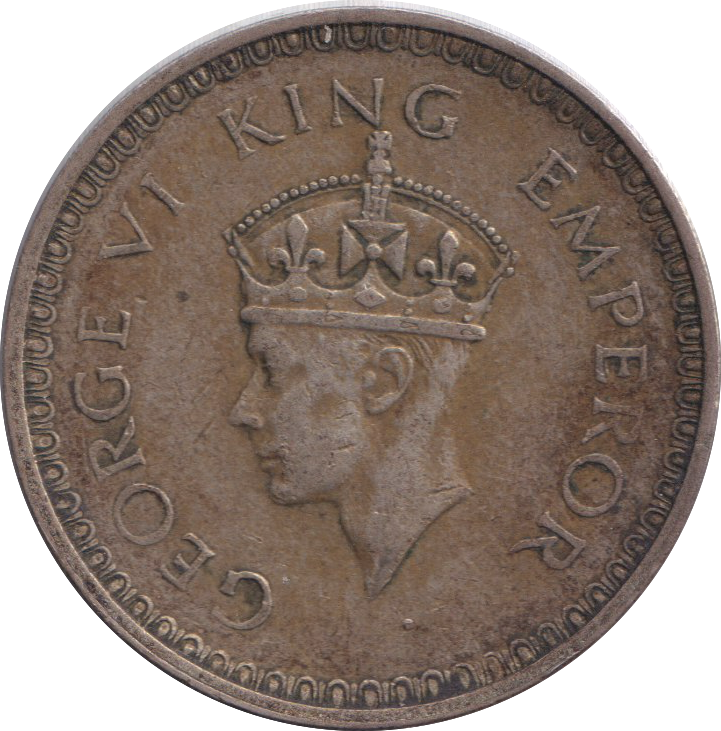 1943 SILVER ONE RUPEE INDIA