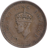 1943 SILVER ONE RUPEE INDIA