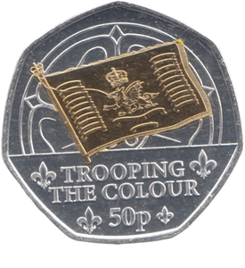 2024 50 PENCE TROOPING THE COLOUR