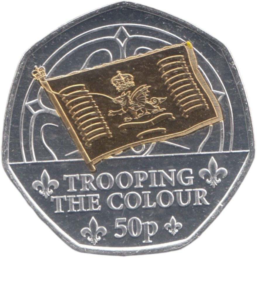 2024 50 PENCE TROOPING THE COLOUR