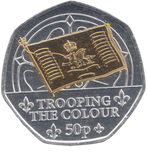 2024 50 PENCE TROOPING THE COLOUR