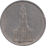 1935 SILVER NAZI GERMANY 5 MARK