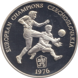 1996 SILVER PROOF CZECHOSLOVAKIA EUROPEAN FOOTBALL CHAMPIONSHIP