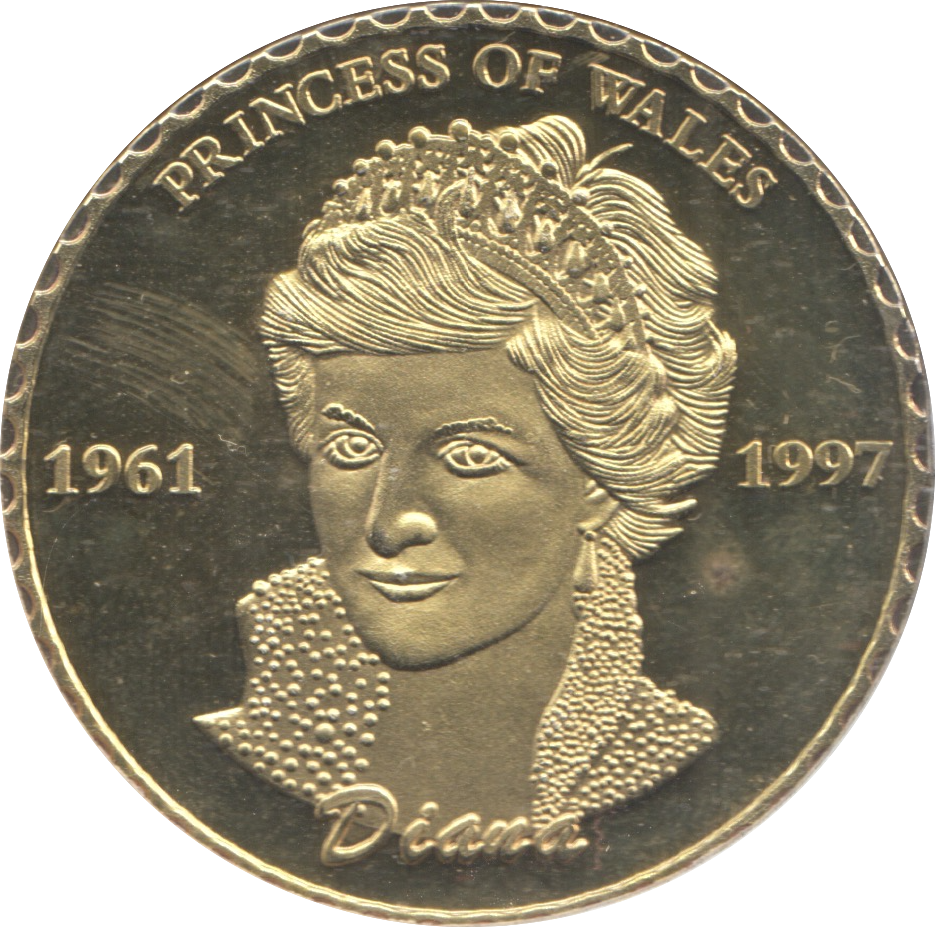 1997 THE PEOPLE'S PRINCESS THE LAST ROSE OF ENGLAND COMMEMORATIVE COIN