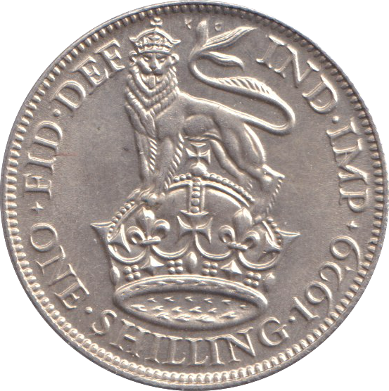 1929 SHILLING ( UNC ) ENGLISH