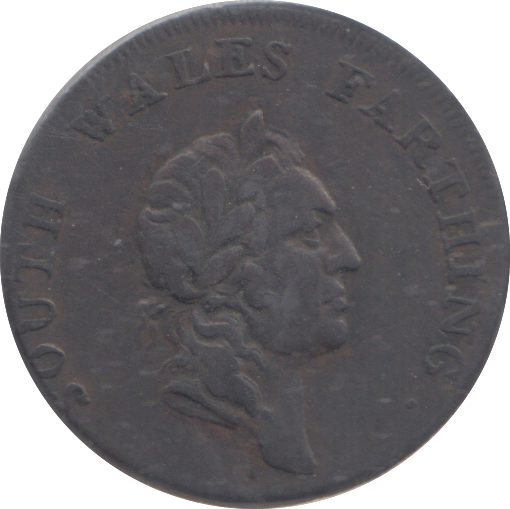 1793 SOUTH WALES FARTHING TOKEN