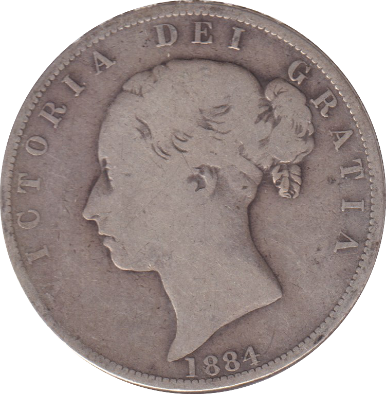 1884 HALFCROWN ( FINE )