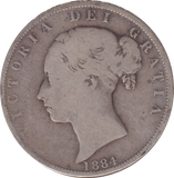 1884 HALFCROWN ( FINE )