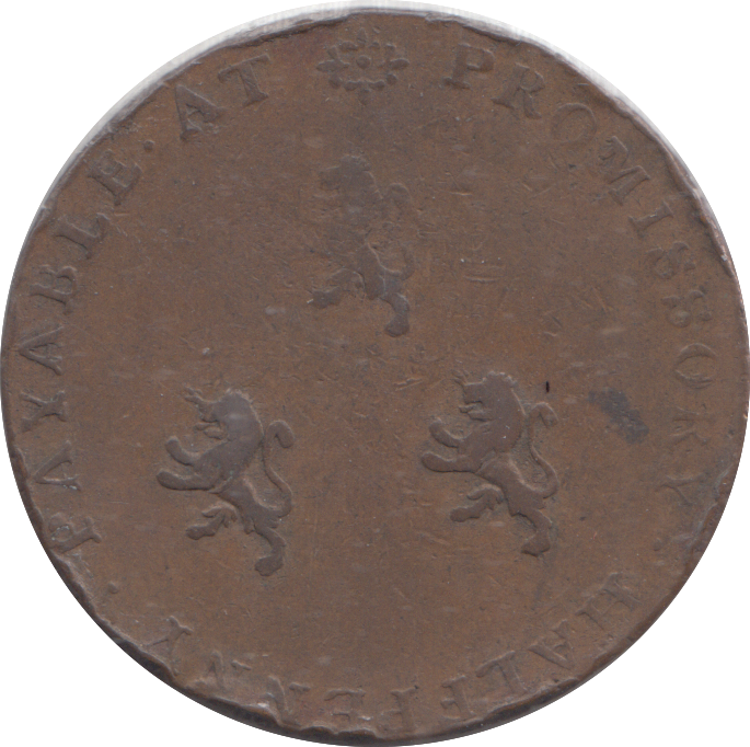 1793 SAMUEL JOHNSON HALFPENNY TOKEN