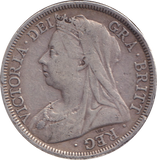 1900 HALFCROWN ( FINE )