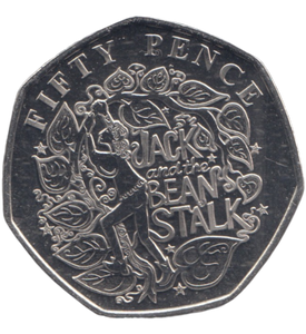 2019 50 PENCE JACK AND THE BEANSTALK
