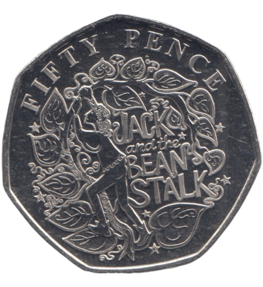 2019 50 PENCE JACK AND THE BEANSTALK