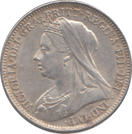 1899 SIXPENCE ( EF )
