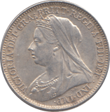 1899 SIXPENCE ( EF )
