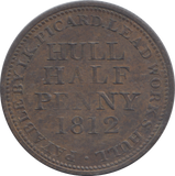 1812 HULL HALFPENNY TOKEN